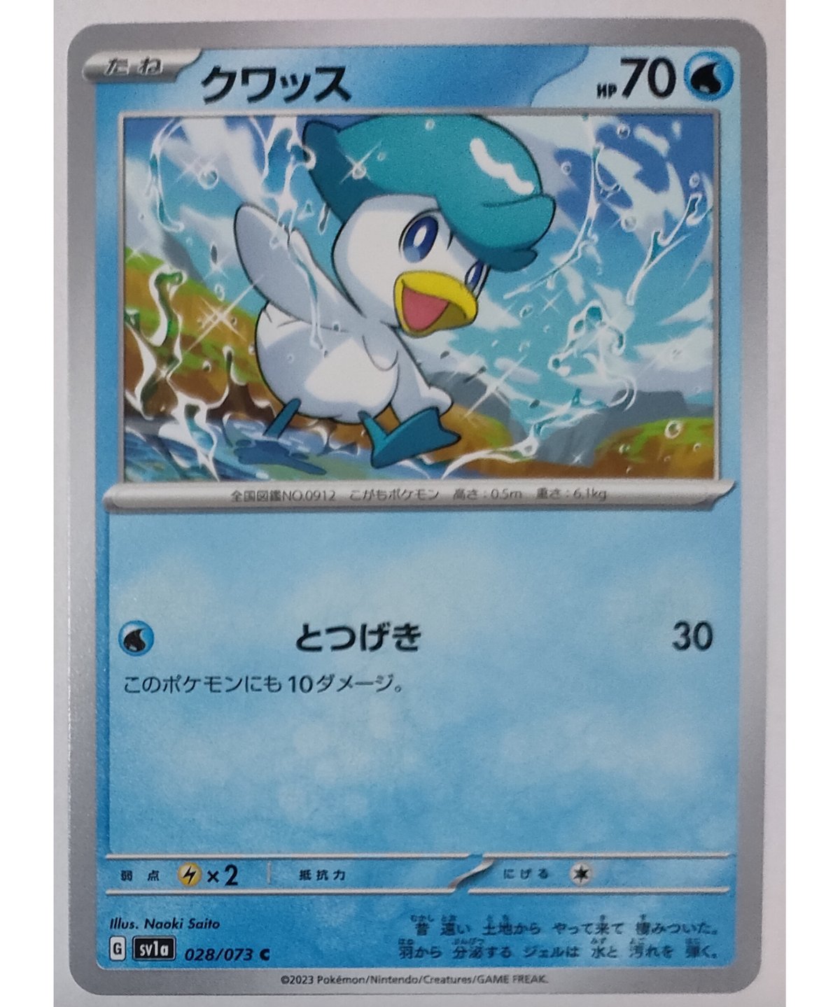 ポケモンカード クワッス 028/073 | ナムのショップ