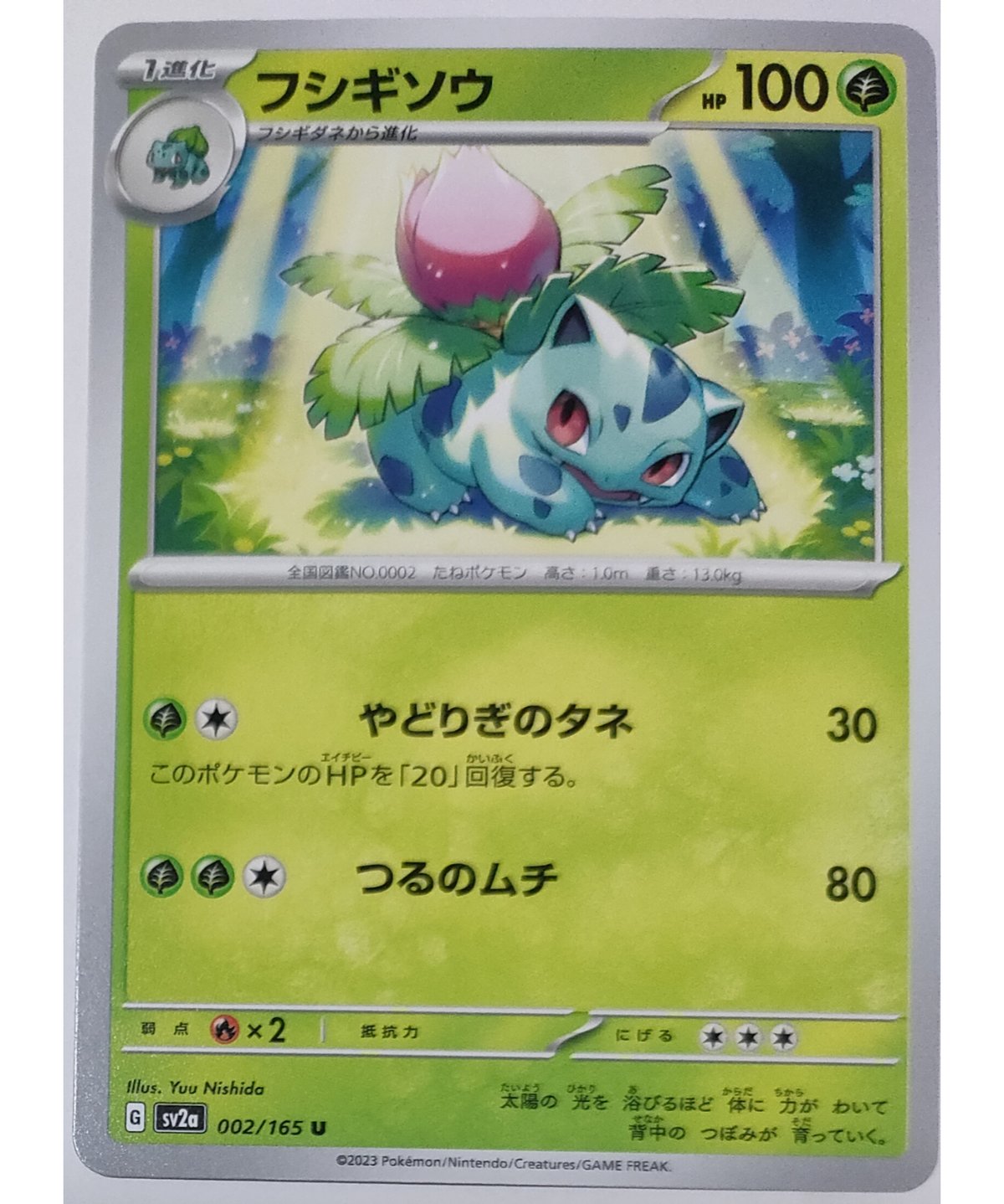 ポケモンカード⚡フシギソウ、フシギバナ ポケモンカード フシギソウ ノーマル 002/165 | ナムのショップ