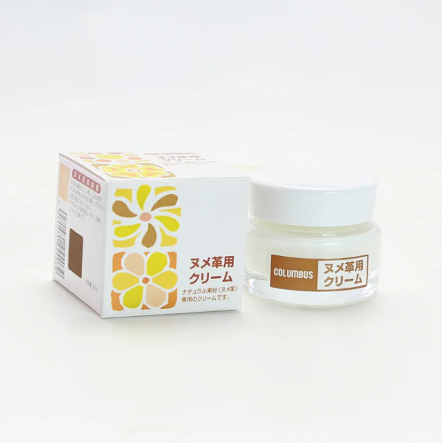 レザーケアセット】3点セット ヌメ革用クリーム ブラシ クロス 馬毛