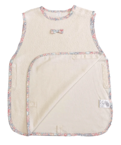 送料無料 オーガニック起毛スリーパー（リバティ・秋冬）オーガニックコットン ベビー服 温かい スリーパー 保温 快適な睡眠 寝冷え対策 寝返り 上品 プレゼント 出産祝い 新生児～3歳頃