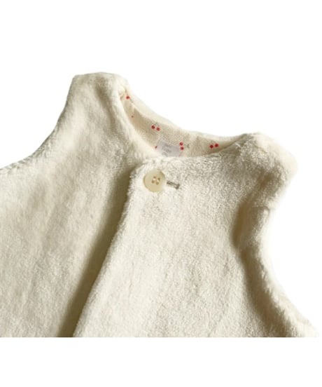 オーガニックフェイクファーベスト（リバーシブル・秋冬） 出産祝い ベビー服 送料無料 生後3か月頃 1歳過ぎ頃 赤ちゃん 綿100 オーガニックコットン ギフト リバーシブルベスト OGフェイクファー