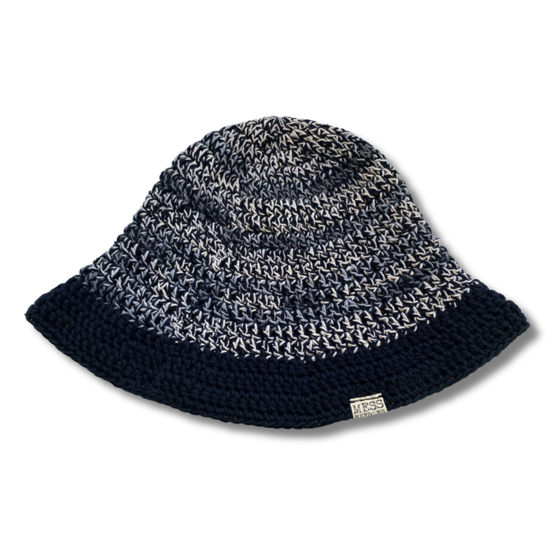 大きめサイズ⭐︎bucket hat クロシェハット クラッシャーハット A.M.S. 帽子 ハット こま編み クロシェ クラッシャーハット