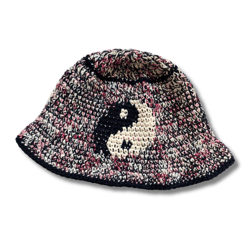 【ごぼう】y.a.r.n ニットハット インヤン 陰陽 ごぼう様専用】y.a.r.n ニットハット インヤン 陰陽