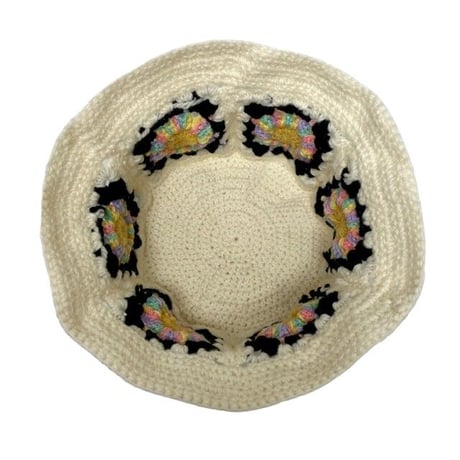 GRANNY SQUARE CROCHET HAT BUCKET グラニースクエア クロシェ バケットハット