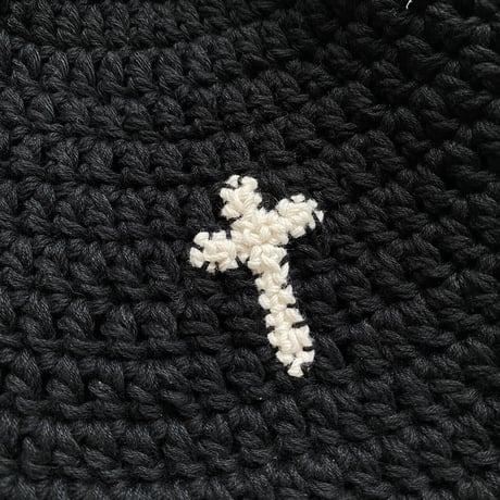 SMILEY CRUSHER HAT COTTON CROCHET