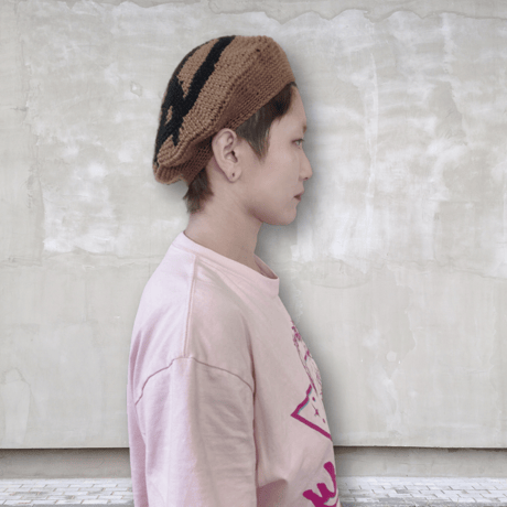 ANARCHY SYMBOL WOOL BERET