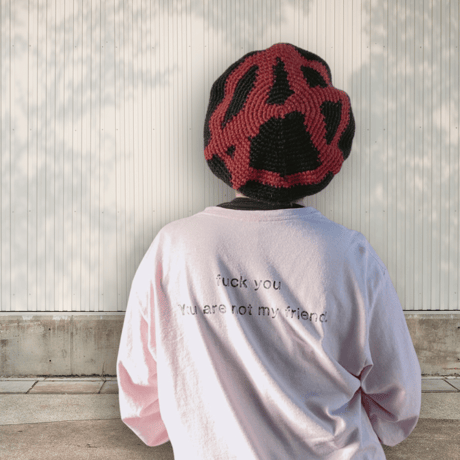 ANARCHY SYMBOL WOOL BERET
