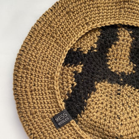ANARCHY SYMBOL WOOL BERET