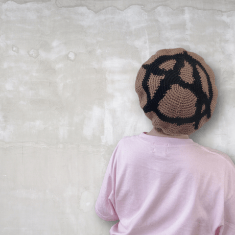 ANARCHY SYMBOL WOOL BERET