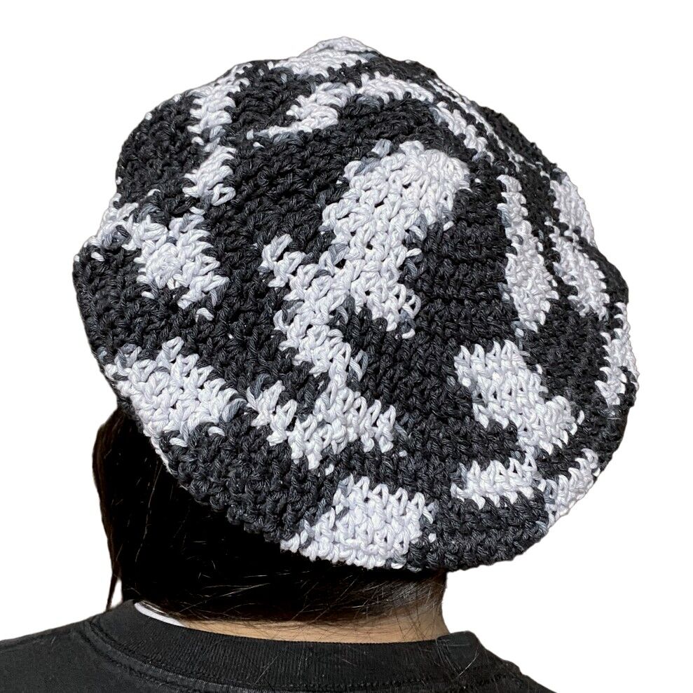 コットン クロシェ タム ベレー帽 | MESS NEEDLES