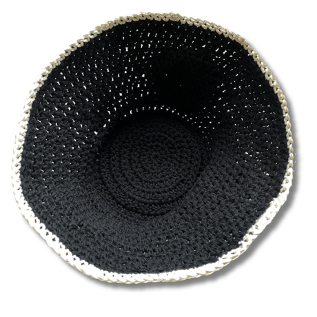 SMILEY CRUSHER HAT COTTON CROCHET