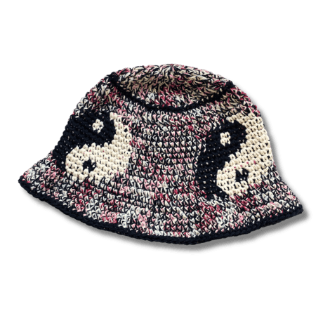 【ごぼう】y.a.r.n ニットハット インヤン 陰陽 c6b8071346a18e6e5cad00aca85453