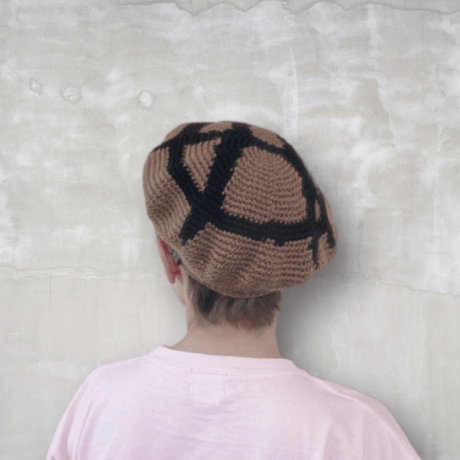 ANARCHY SYMBOL WOOL BERET