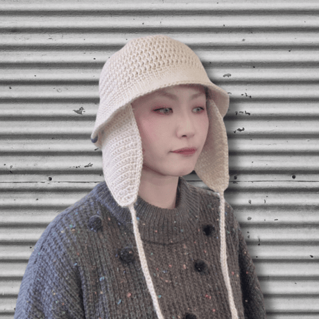 EARFLAP BUCKET HAT イヤーフラップ ニット バケットハット