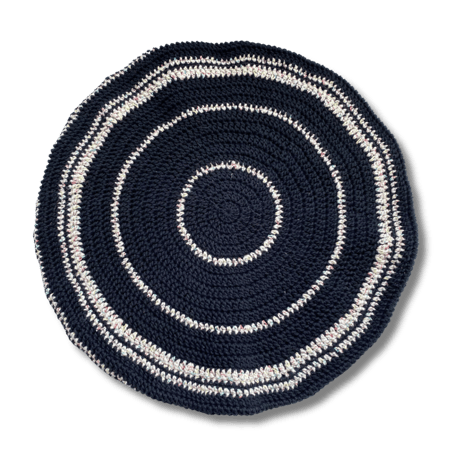 ナチュラルカバー コットン ベレー帽 ブラック
