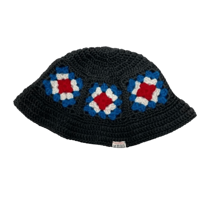 GRANNY SQUARE CROCHET HAT BUCKET 2 グラニースクエア クロシ GRANNY SQUARE CROCHET HAT BUCKET 2 グラニースクエア クロシ