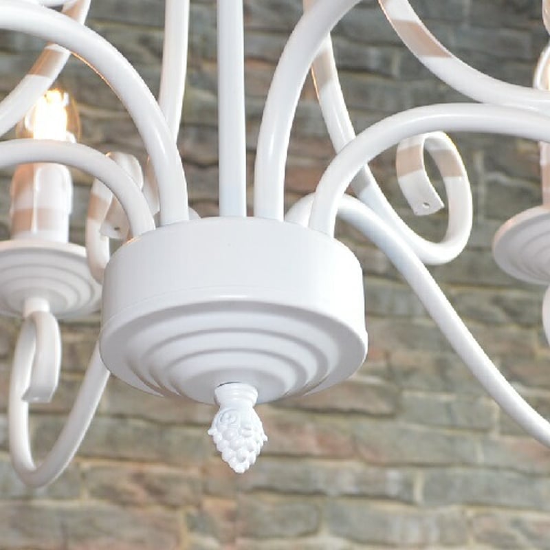 シャンデリア 6灯 シャンデリア 6灯「ジュエル」( Jewel)ホワイト