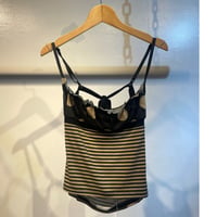 dot and border cami tops
