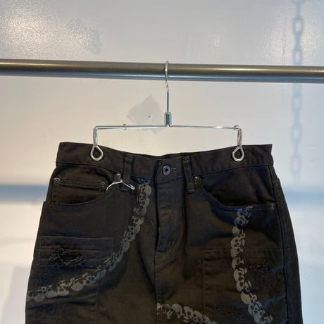 Hysterics skull design skirt