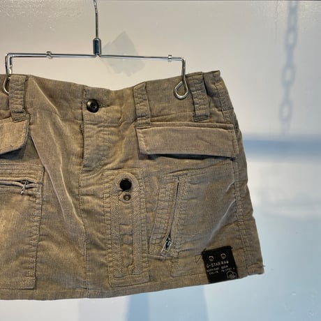G-STAR military design mini skirt