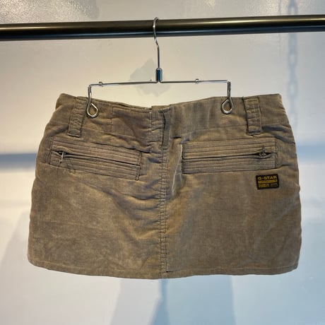 G-STAR military design mini skirt