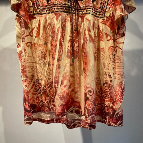 Grunge design tunic tops
