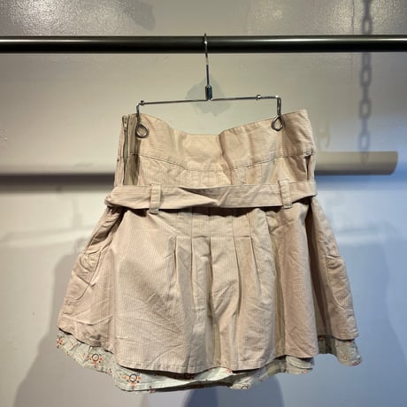 Euro layered design mini skirt