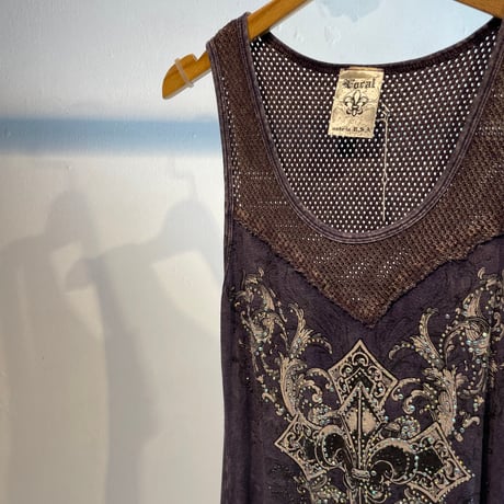 Grunge spangle design tops