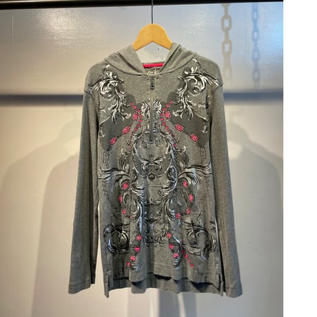 Grunge hoodie spangle design tops