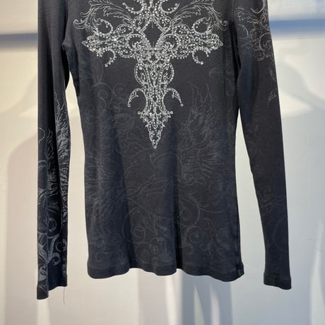 Grunge spangle theamal design tops