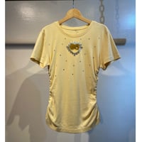 Heart and spangle design tops