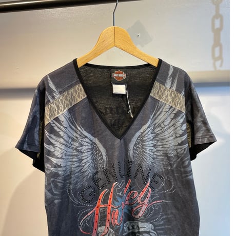 Harley Davidson spangle design tops