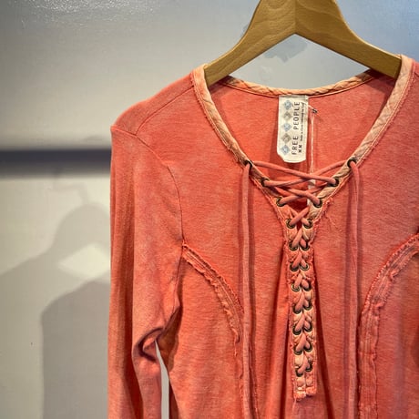 Lace up design tops