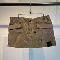 G-STAR military design mini skirt