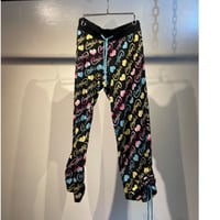 Heart design ankle pants