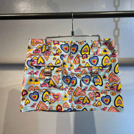FISH BORN Euro Y2K design mini skirt