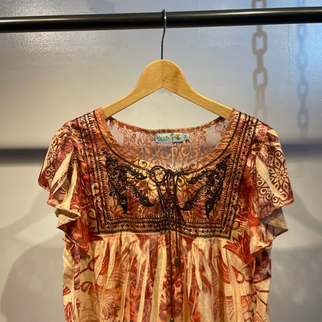 Grunge design tunic tops