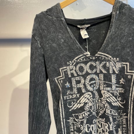 Grunge design spangle hoodie tops