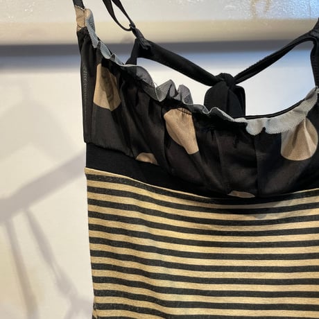 dot and border cami tops