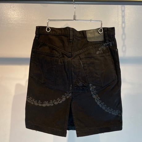 Hysterics skull design skirt