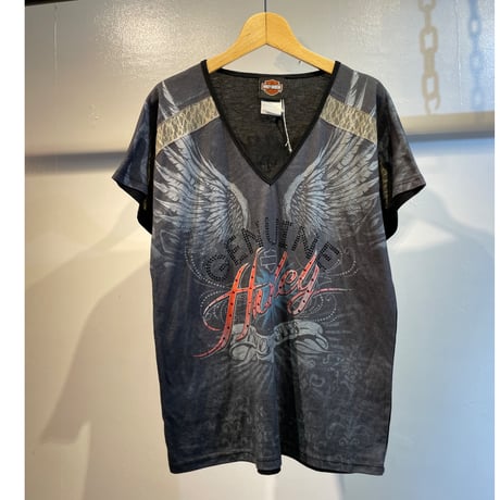 Harley Davidson spangle design tops