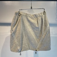 Euro zip design mini skirt