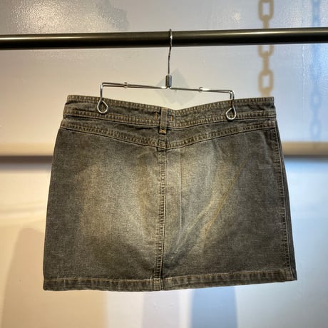 Euro design denim mini skirt