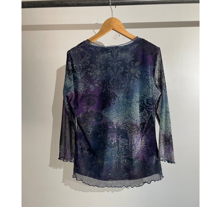 Y2K design power net tops | THEMIX