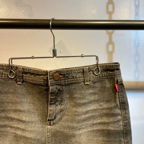 Euro design denim mini skirt