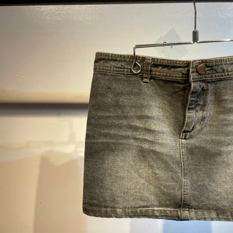 Euro design denim mini skirt