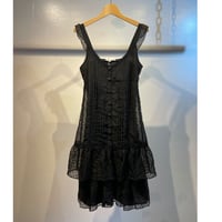 Euro black dot design one-piece