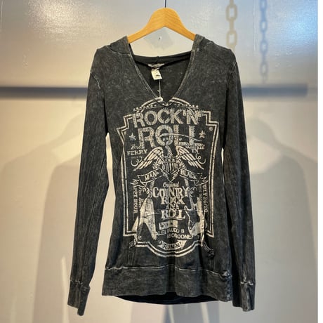 Grunge design spangle hoodie tops