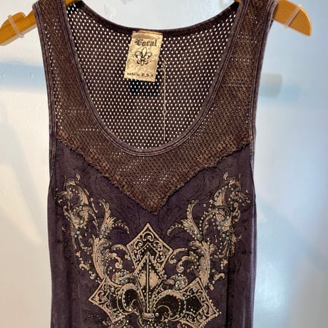 Grunge spangle design tops