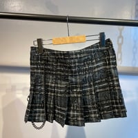 Euro punk pleats mini skirt